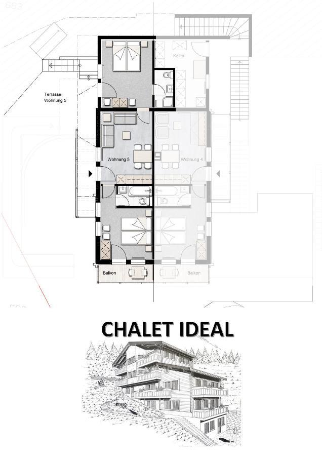 Chalet Ideal Saas-Fee Exterior foto